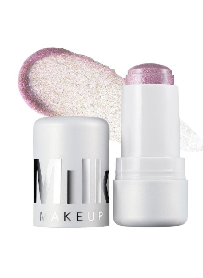 MILK MAKEUP Cooling Water Jelly Shimmer Highlighter Stick – Boba - Violet Blue Shimmer, Jelly‑Texture, Hydrating, Lightweight Highlighter for Face and Eyes, 5 g - Image 1